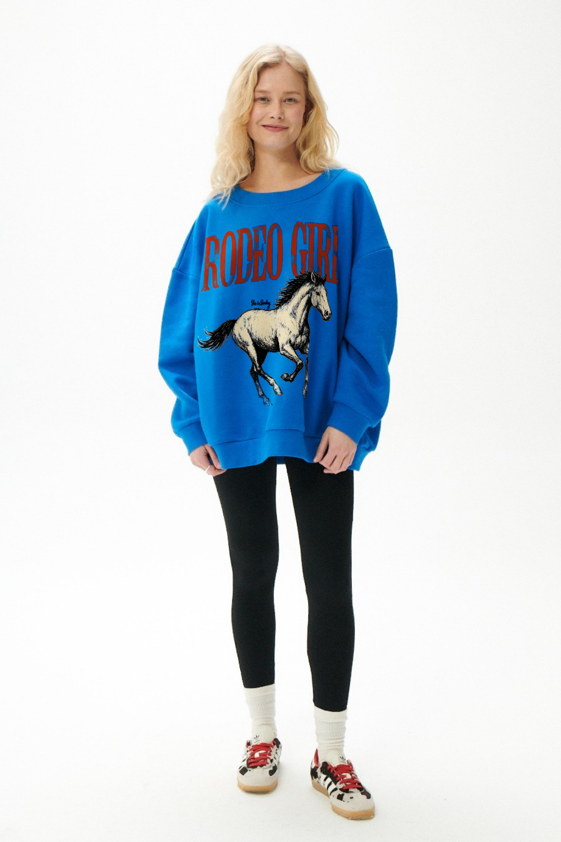 BLUZA RODEO NIEBIESKA