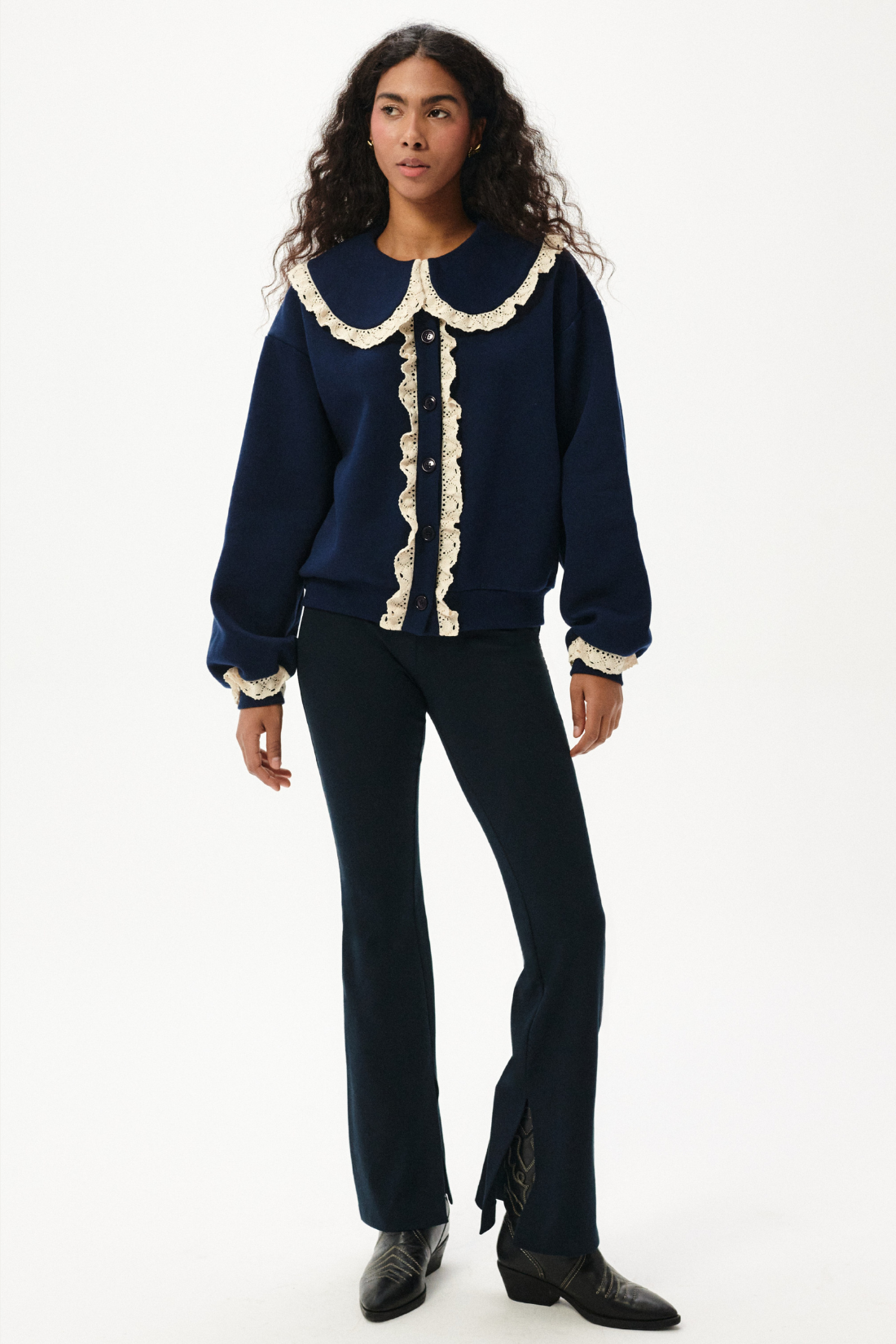 SPODNIE SIS SPLIT GRANATOWE