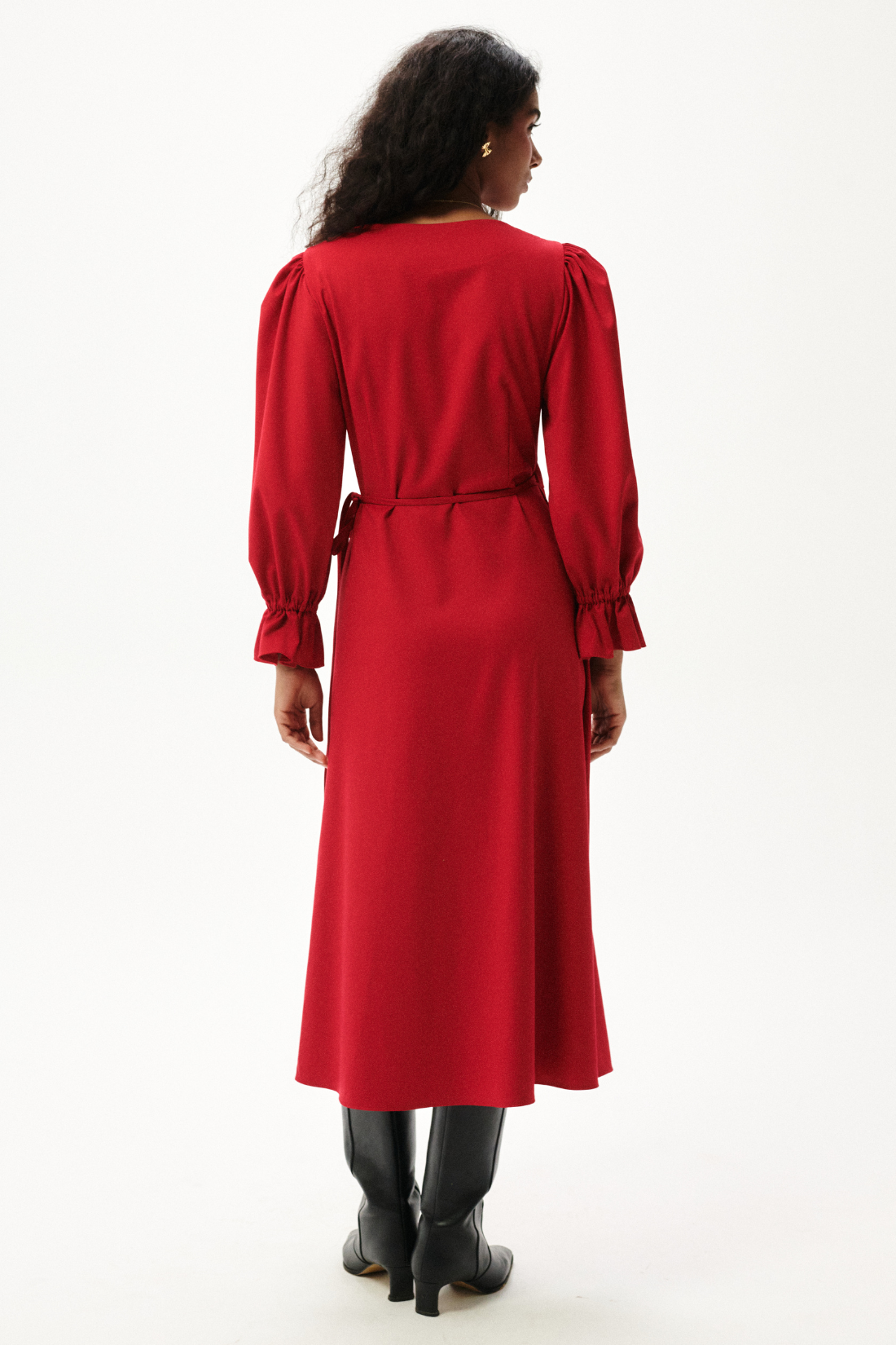 AVVOLTA DRESS RED