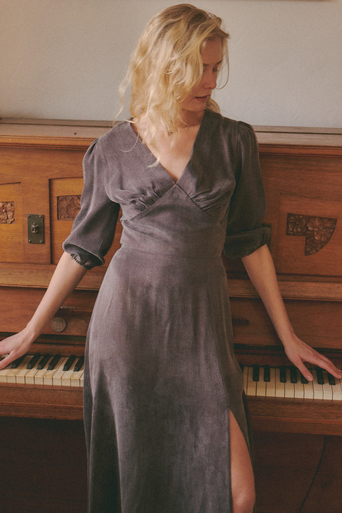 LUNARIA BROWN DRESS
