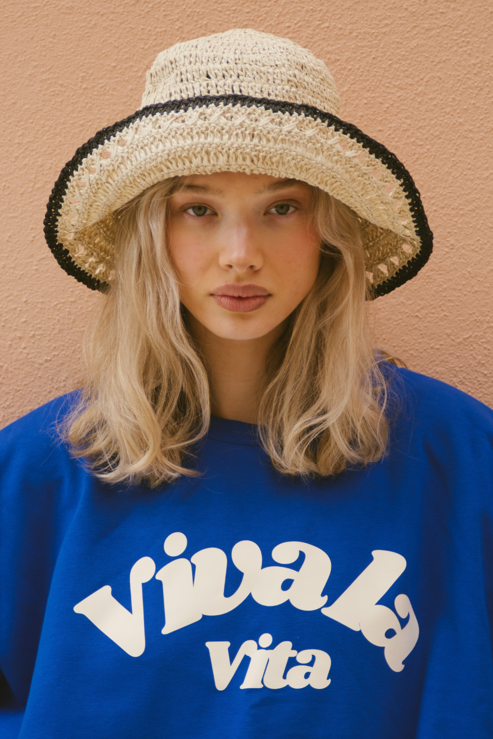 BLUZA VIVA LA VITA NIEBIESKA