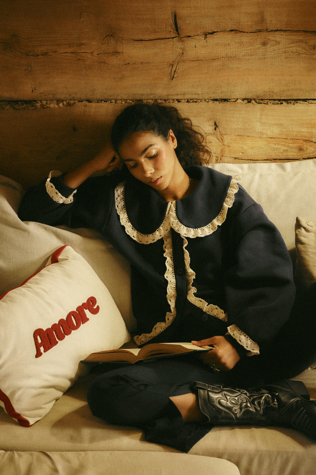 KARDIGAN NOELLE GRANATOWY