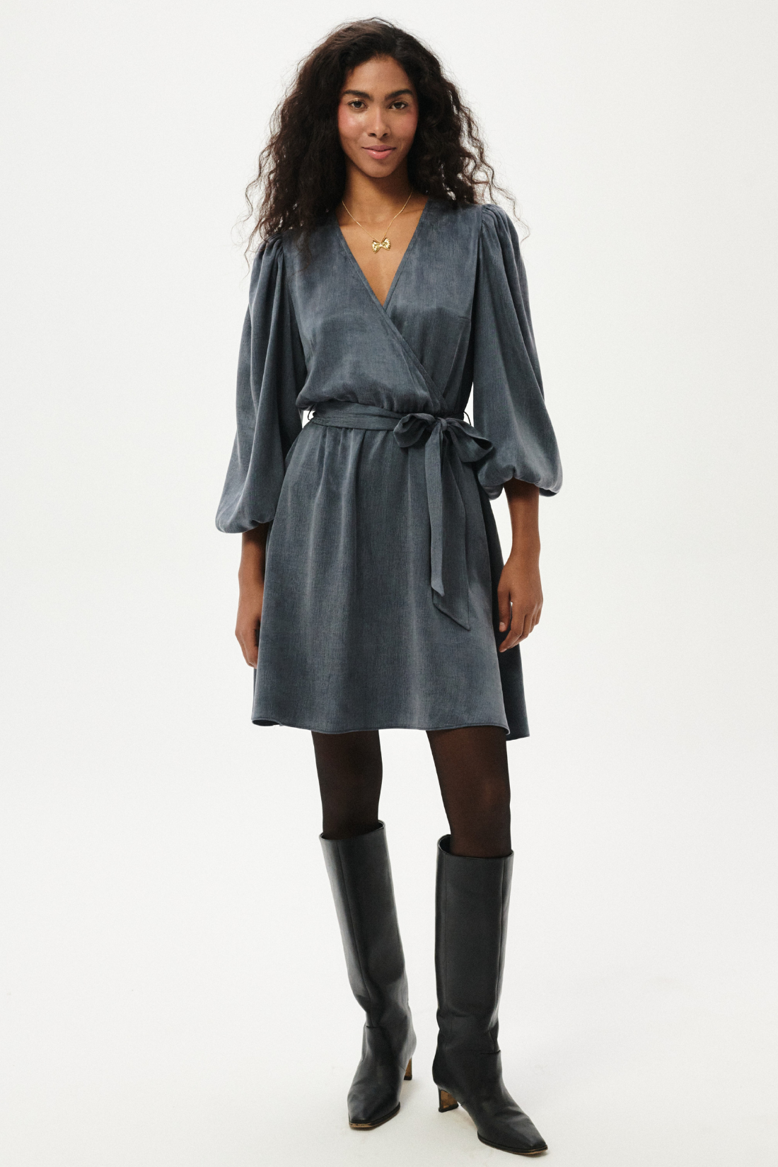 SUKIENKA GRISELLE MINI SZARA