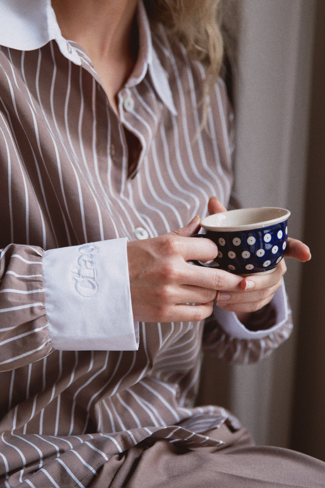 KOSZULA HAZE STRIPED MOKKA