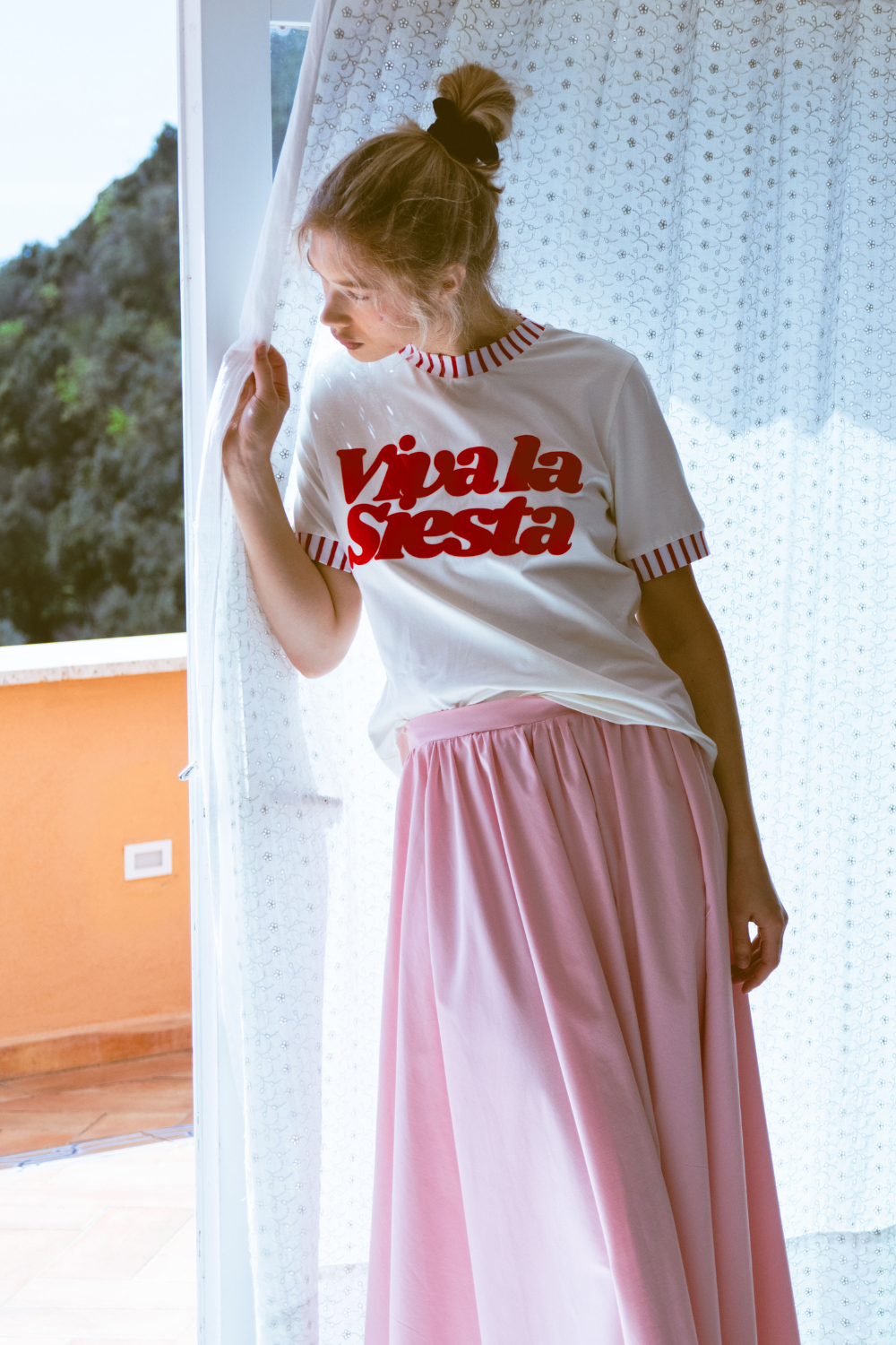 T-SHIRT SIESTA BIAŁY