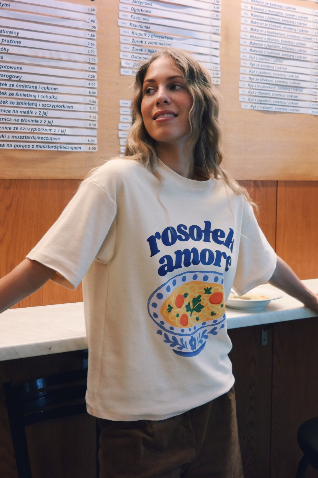 T-SHIRT ROSOŁEK AMORE MASEŁKOWY - UNISEX