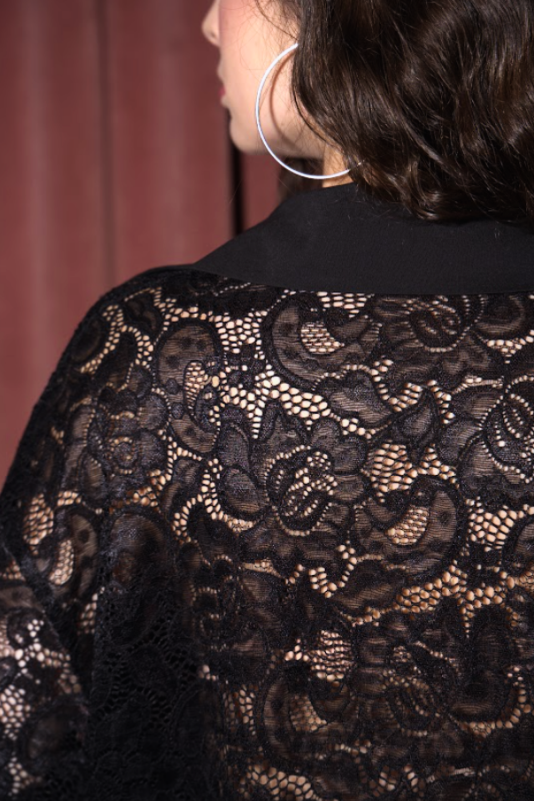 KOSZULA KORONKOWA SABRINA CZARNA