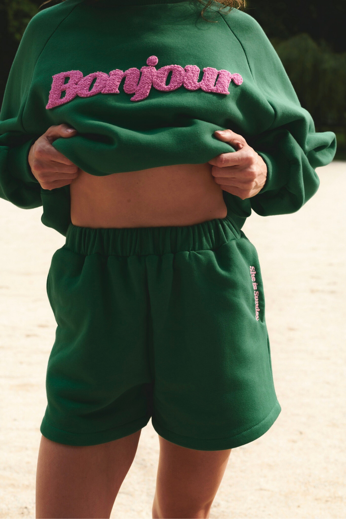 SZORTY BONJOUR ZIELONE
