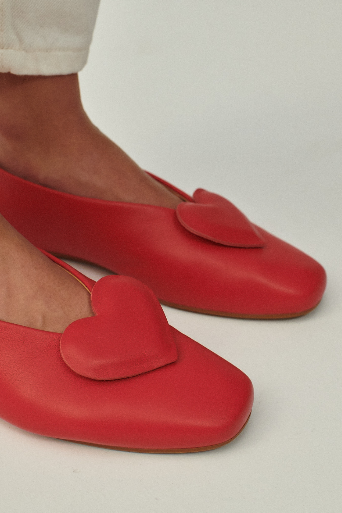 AMOR RED BALLET FLATS