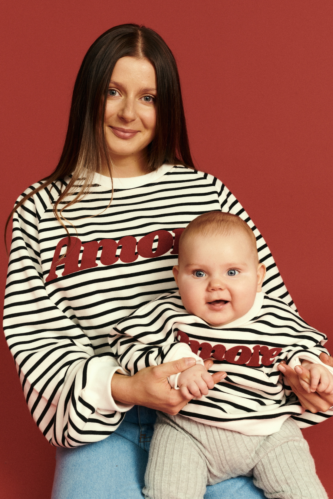 CHIARA Striped Mini Sweatshirt