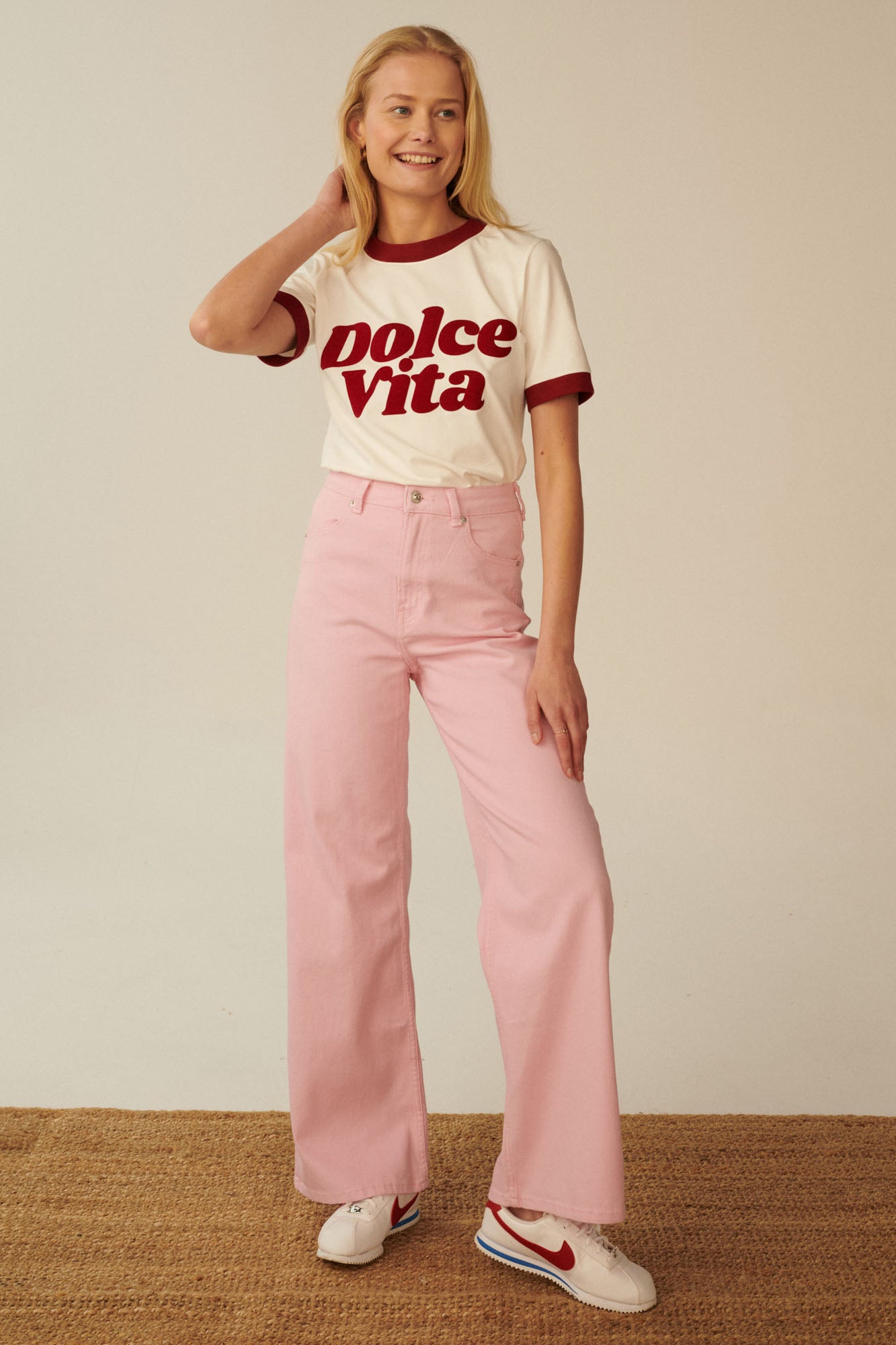 T-SHIRT DOLCE VITA BIAŁY