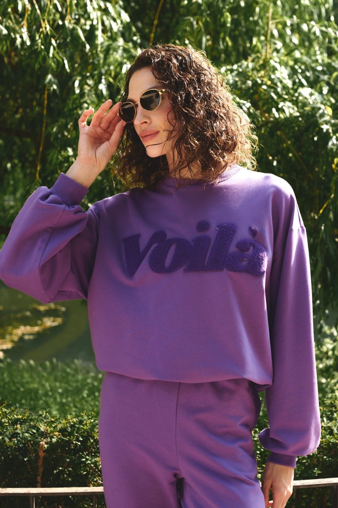 BLUZA VOILA JAGODOWA