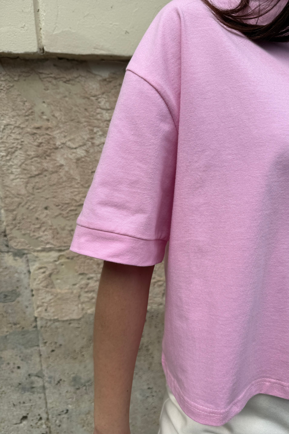 T-SHIRT BIKINI BOXY RÓŻOWY