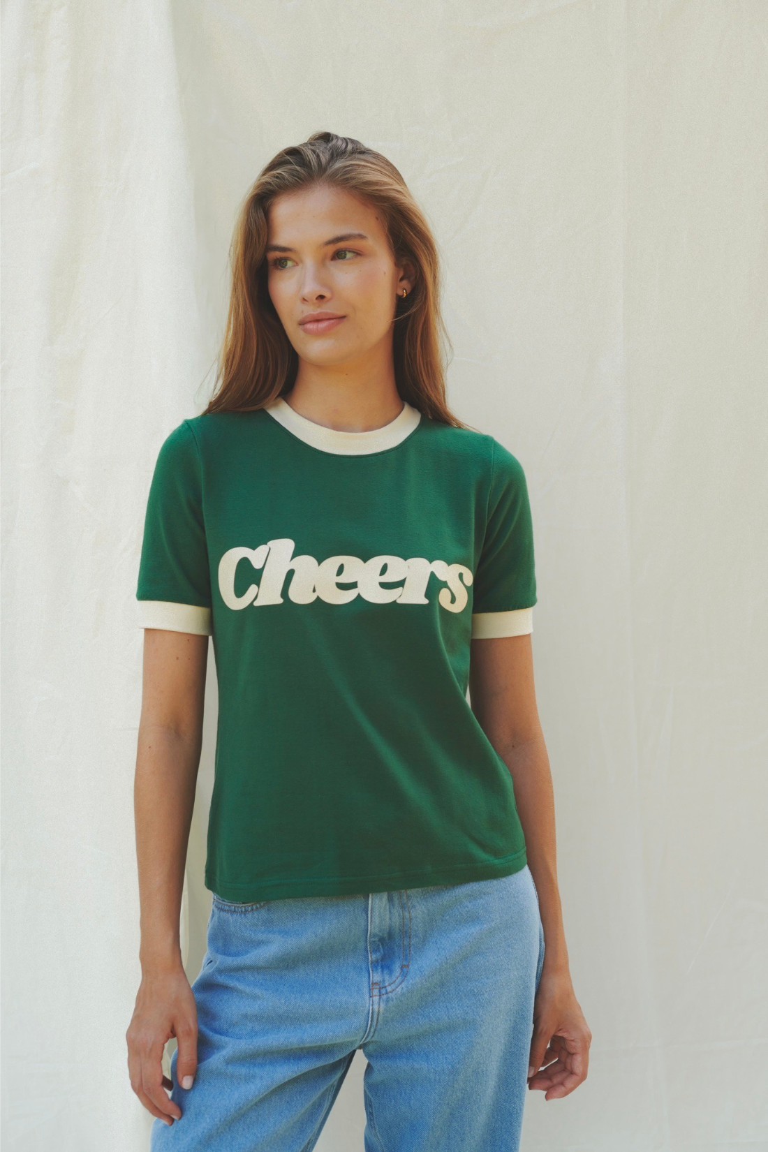 T-SHIRT CHEERS GREEN