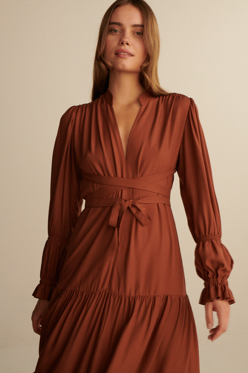 SUKIENKA SPANISH ICON BROWN