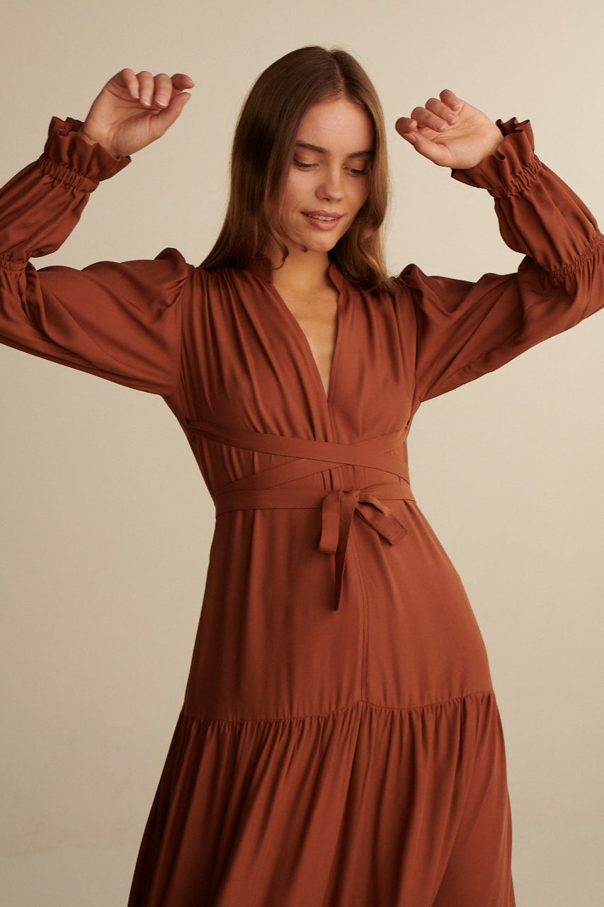 SUKIENKA SPANISH ICON BROWN