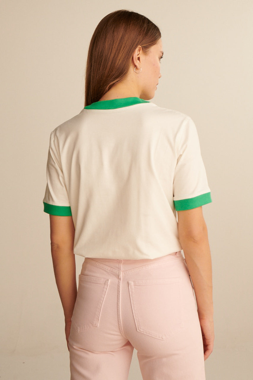 T-SHIRT SHE IS SUNDAY GREEN