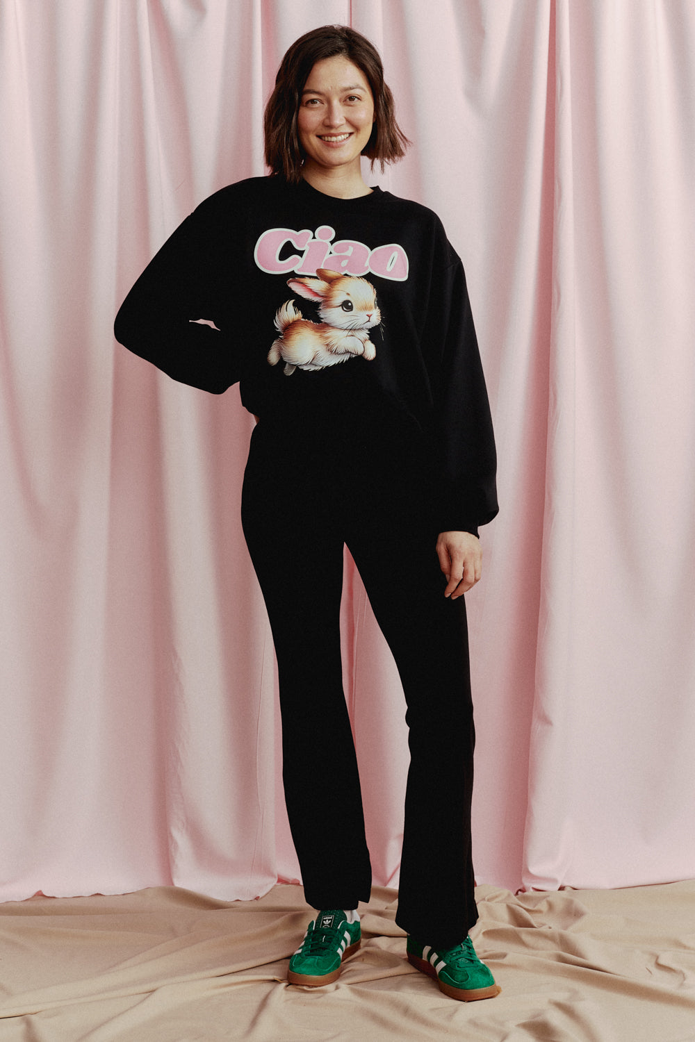 PANTS SIS SPLIT BLACK