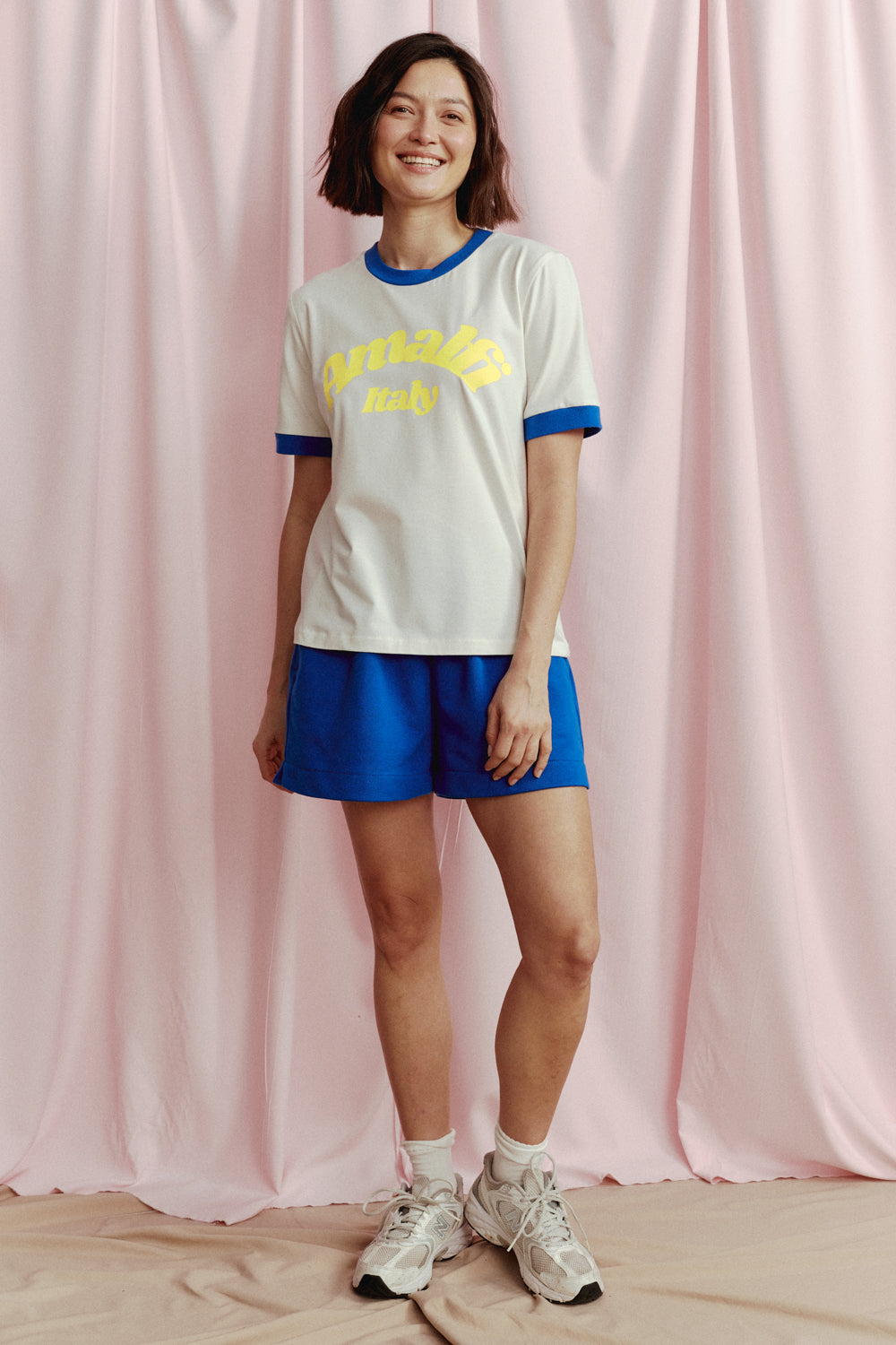 T-SHIRT AMALFI BIAŁY