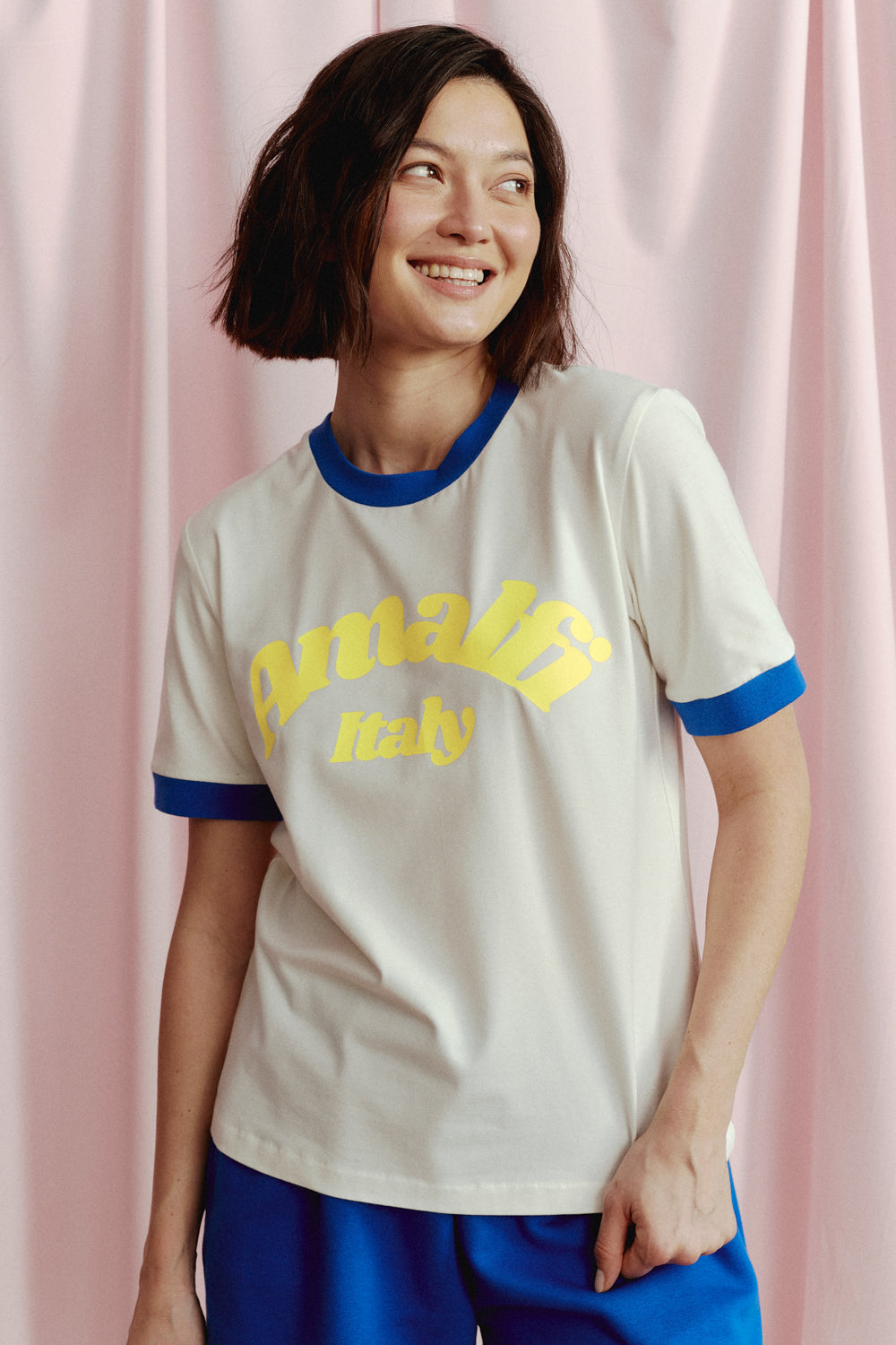 T-SHIRT AMALFI BIAŁY