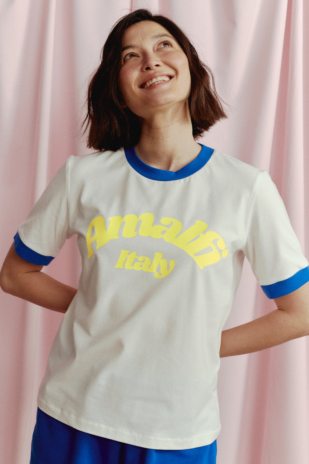 T-SHIRT AMALFI BIAŁY