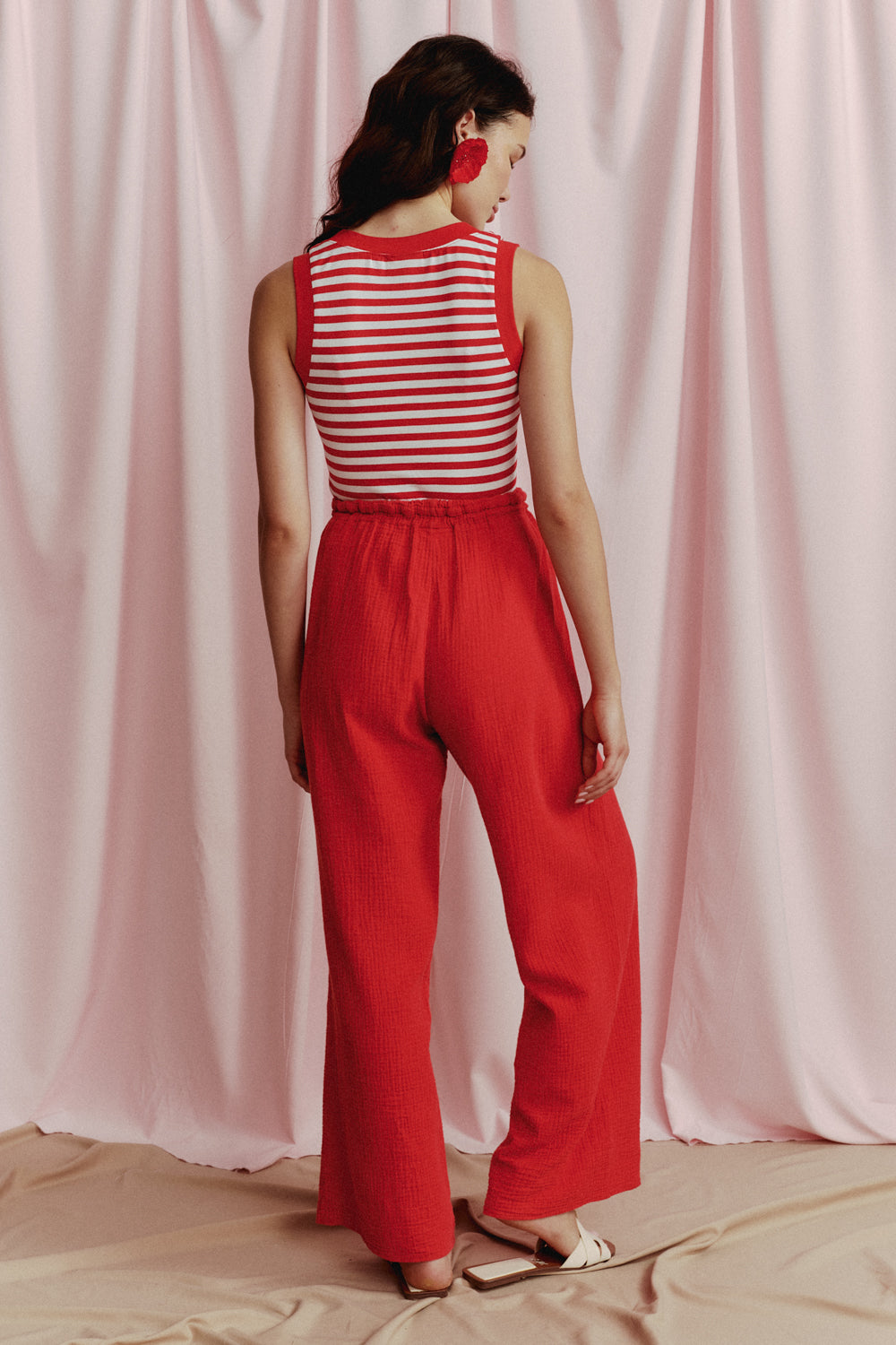 TOP PICANTE STRIPED CZERWONY