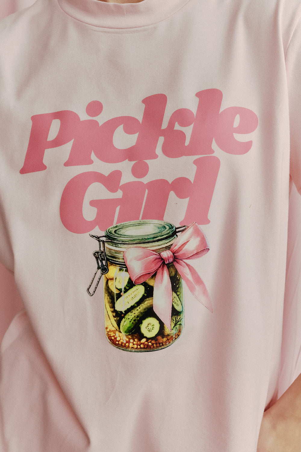 T-SHIRT PICKLE RELAXED RÓŻOWY