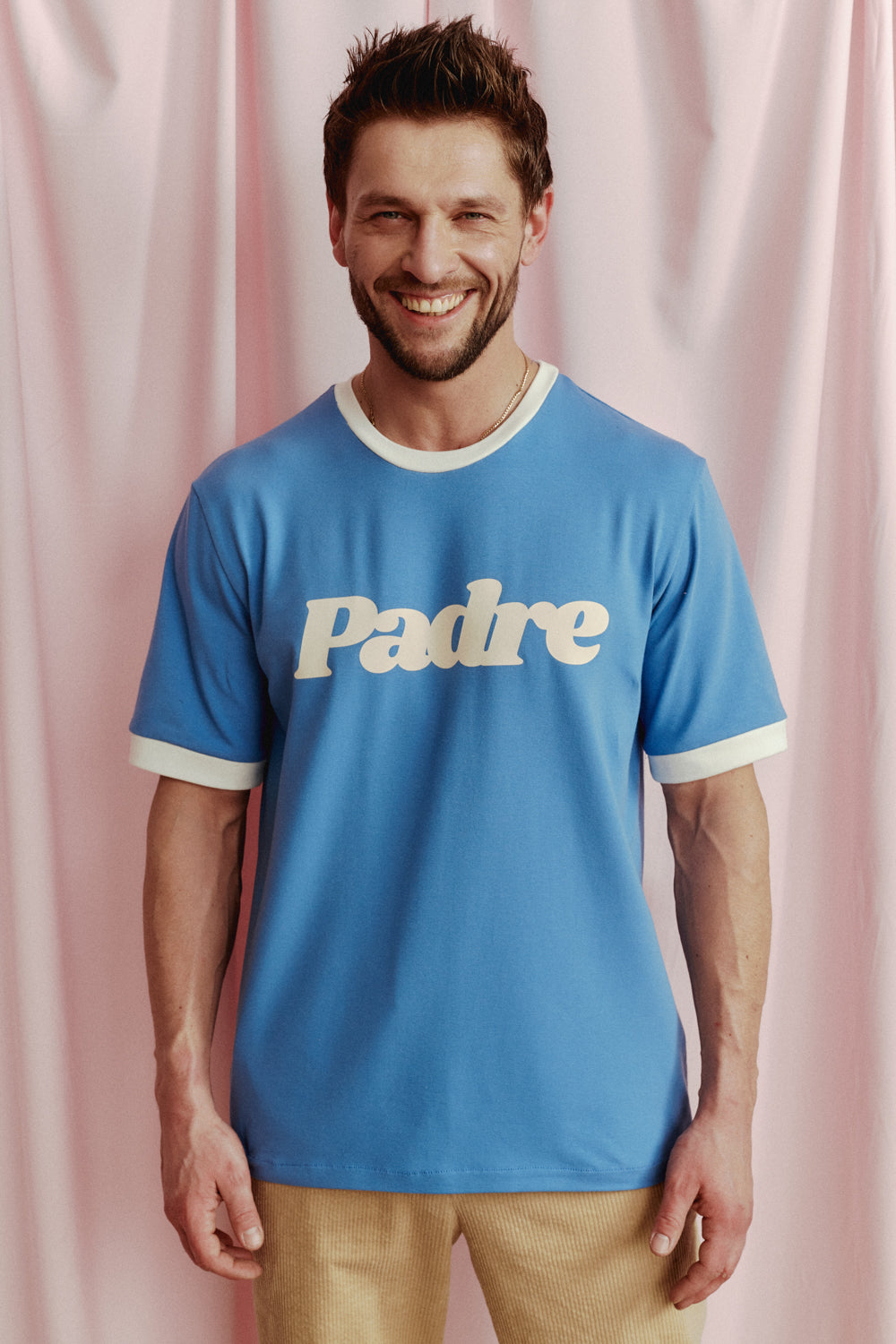 T-SHIRT PADRE NIEBIESKI - MEN