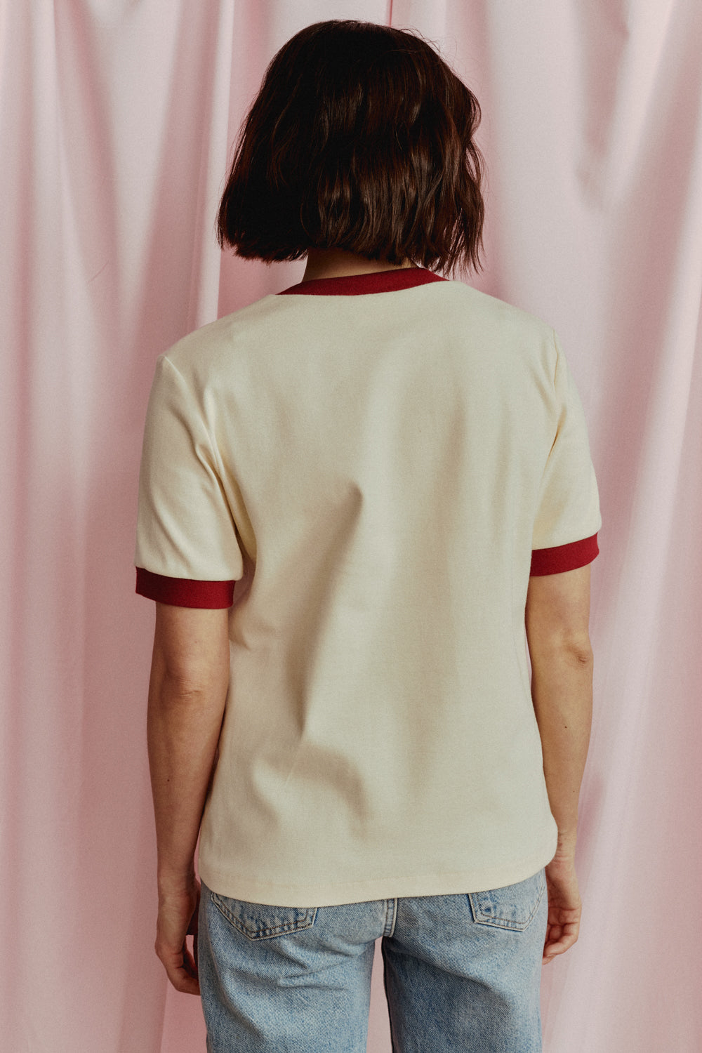 T-SHIRT PICANTE KREMOWY