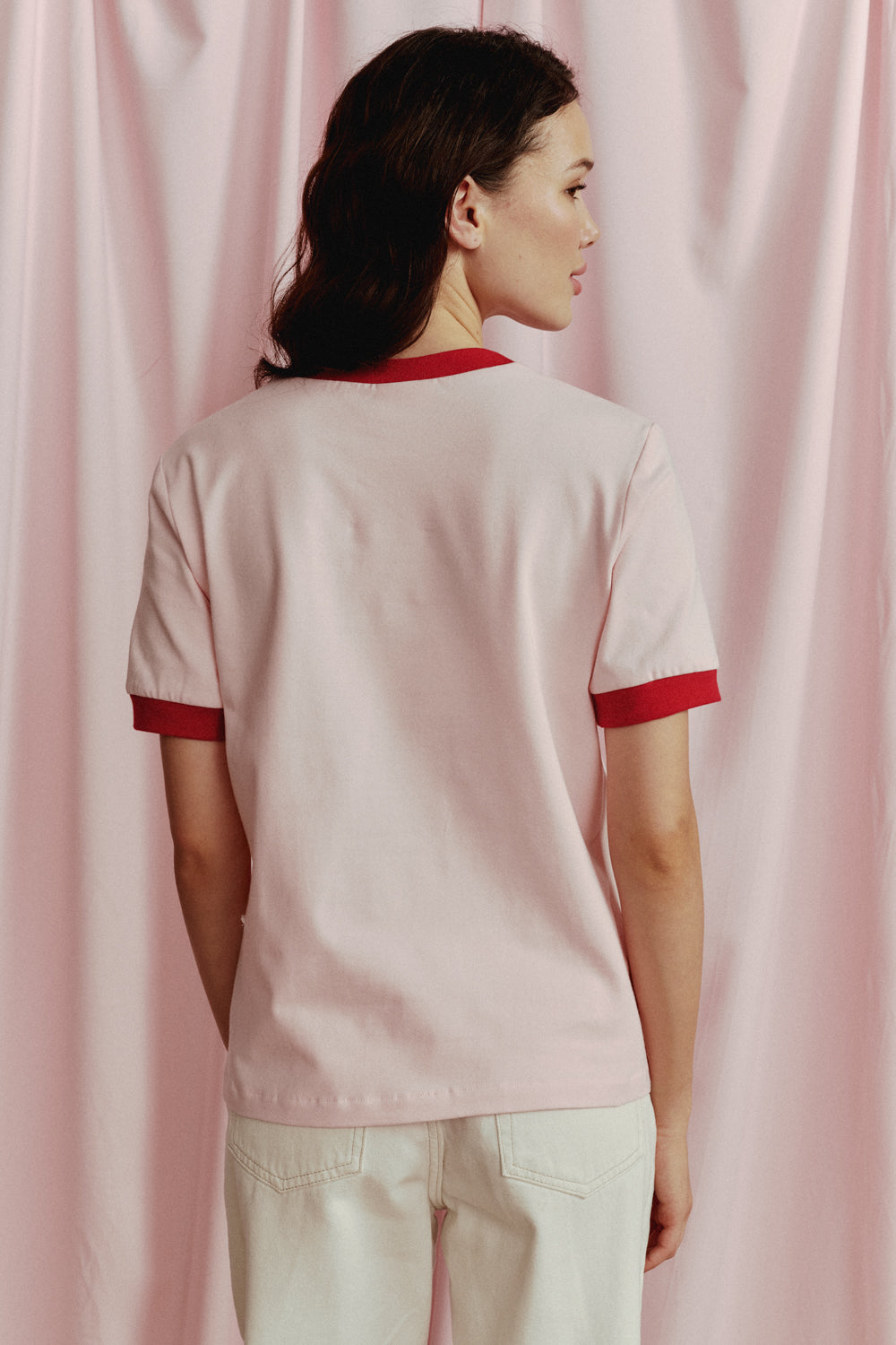 T-SHIRT AMORE RÓŻOWY