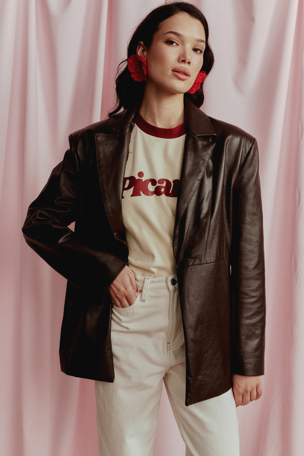 T-SHIRT PICANTE KREMOWY