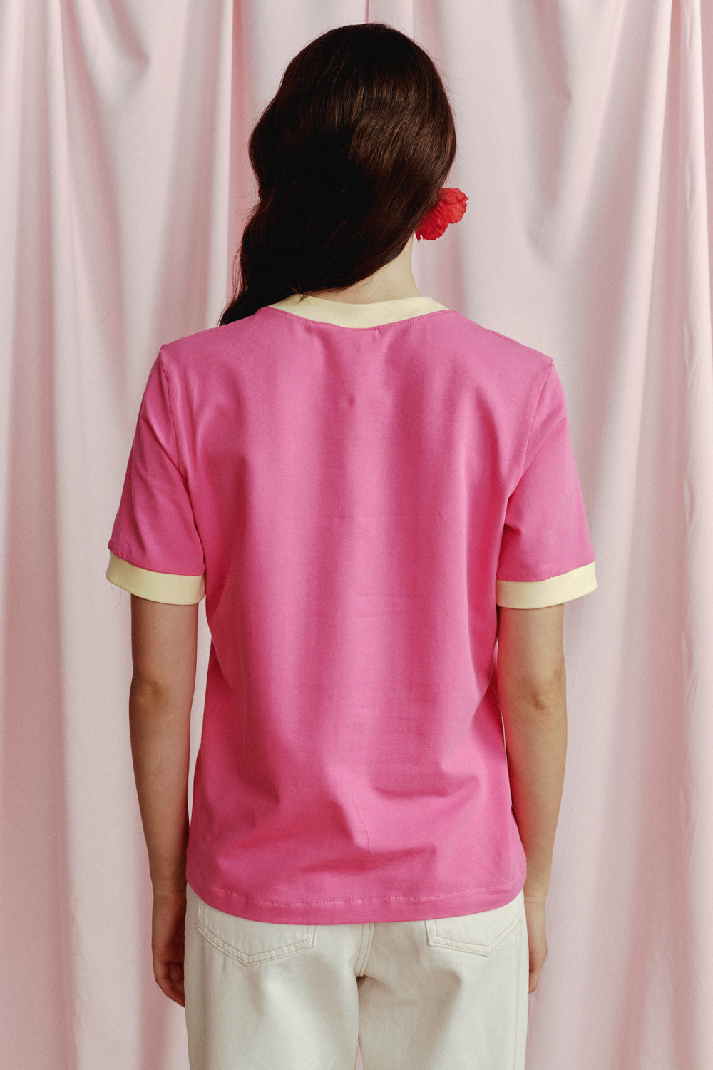 T-SHIRT PIZZA PASTA AMORE RÓŻOWA