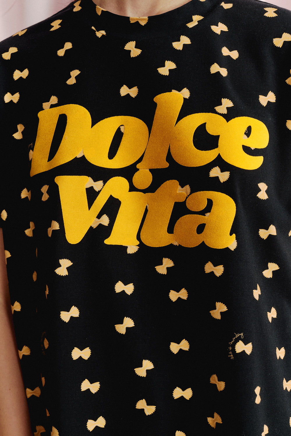 T-SHIRT FARFALLE GRANATOWY