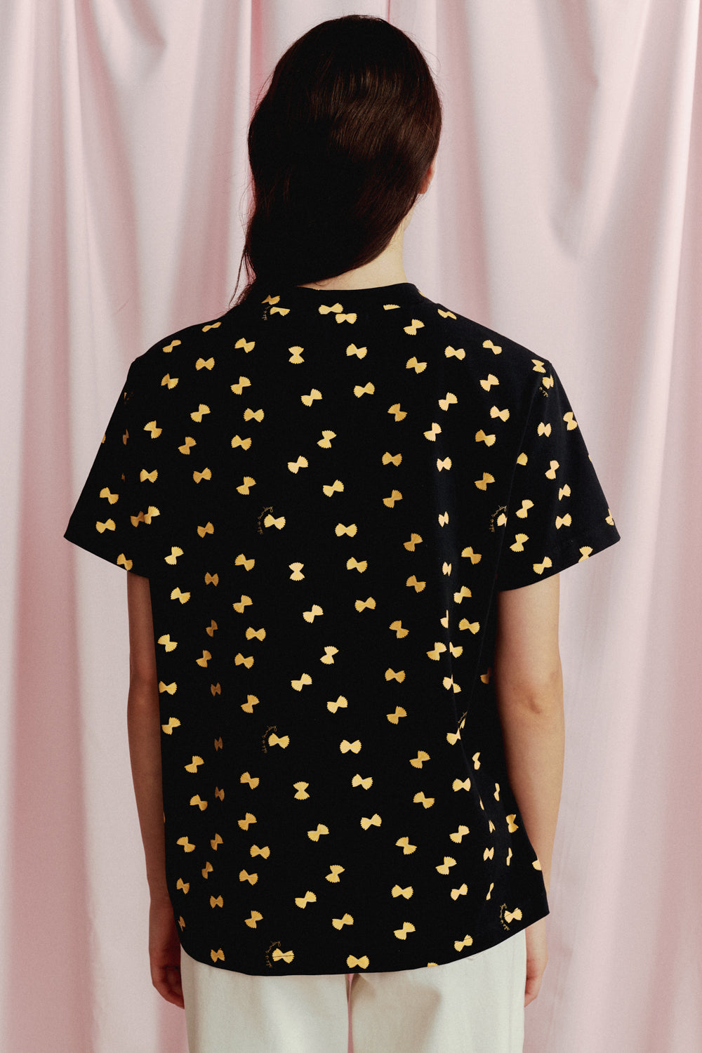 T-SHIRT FARFALLE GRANATOWY