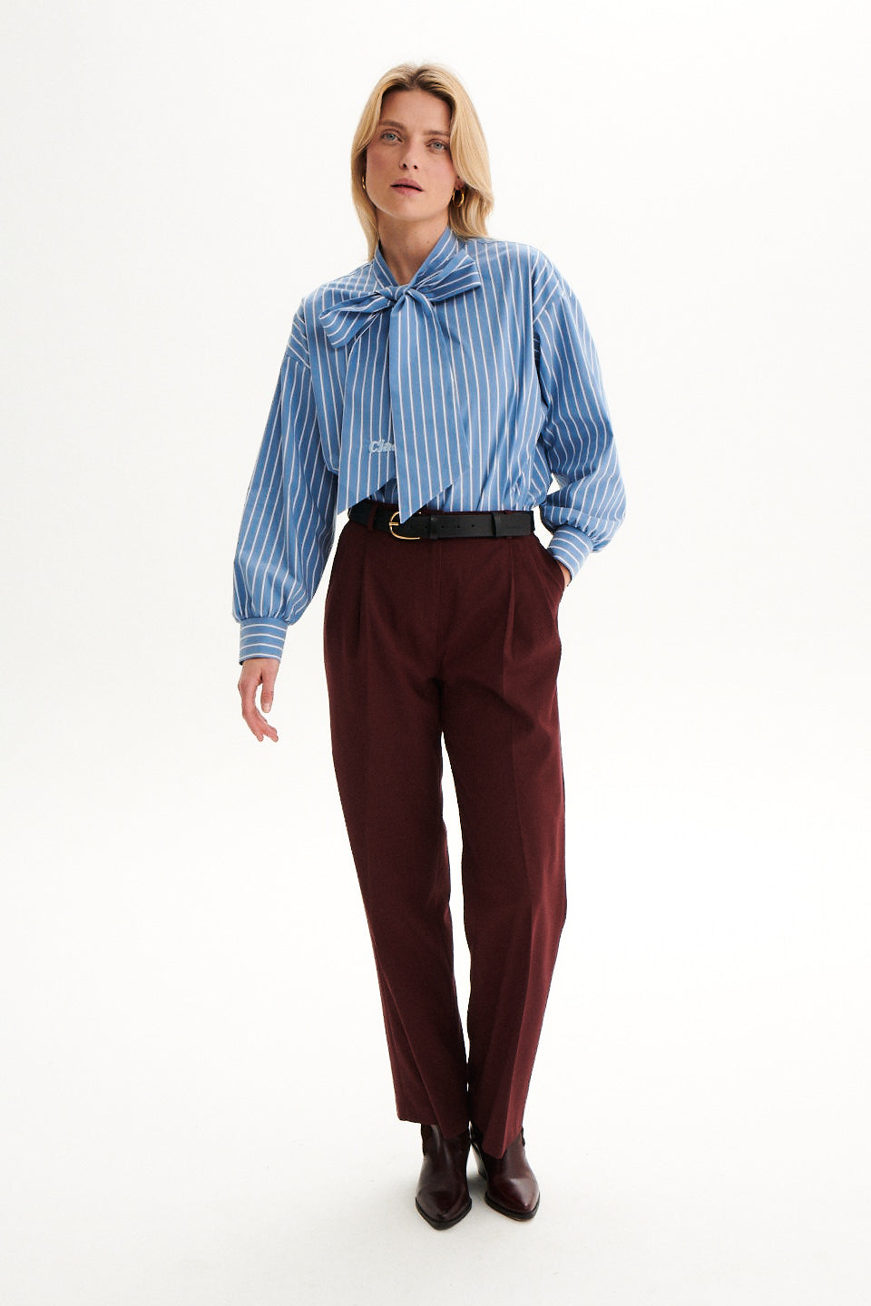 KOSZULA STELLA PASKI NIEBIESKO- BIAŁE