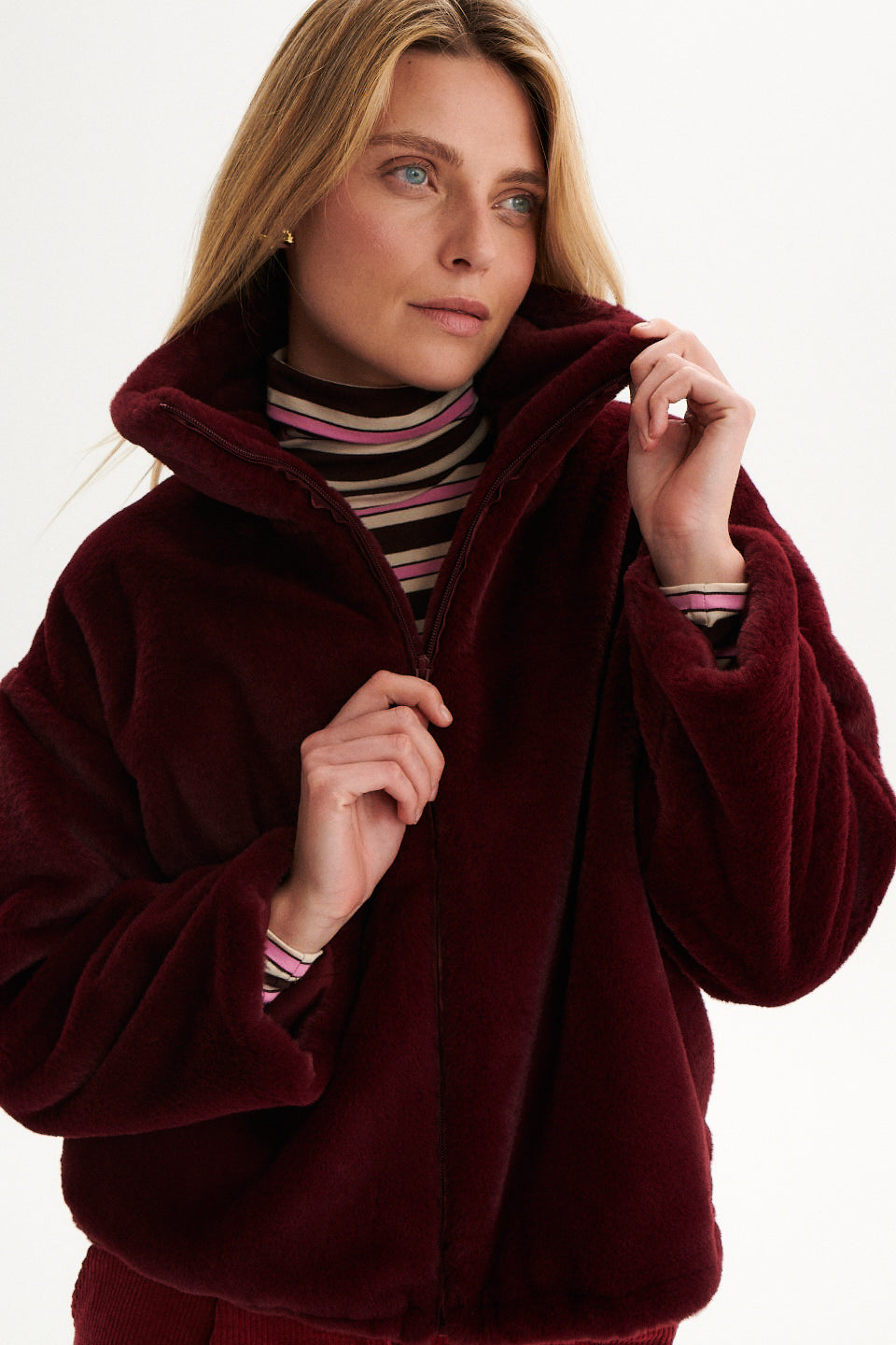 KURTKA FLUFFY BORDOWA