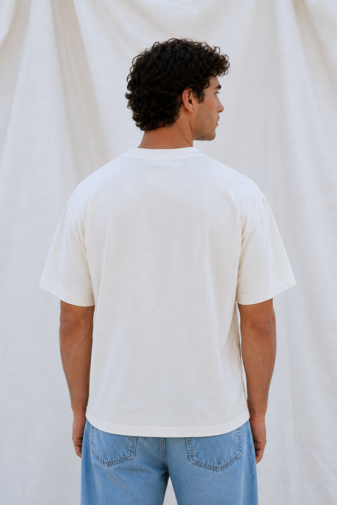 T-SHIRT NO PROBLEMO ŚMIETANKOWY - MEN