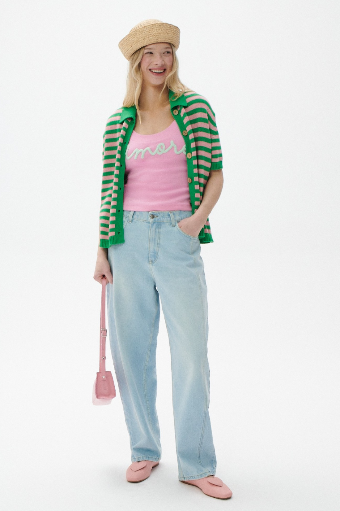 TOP AMORE PINK WITH STRAPS
