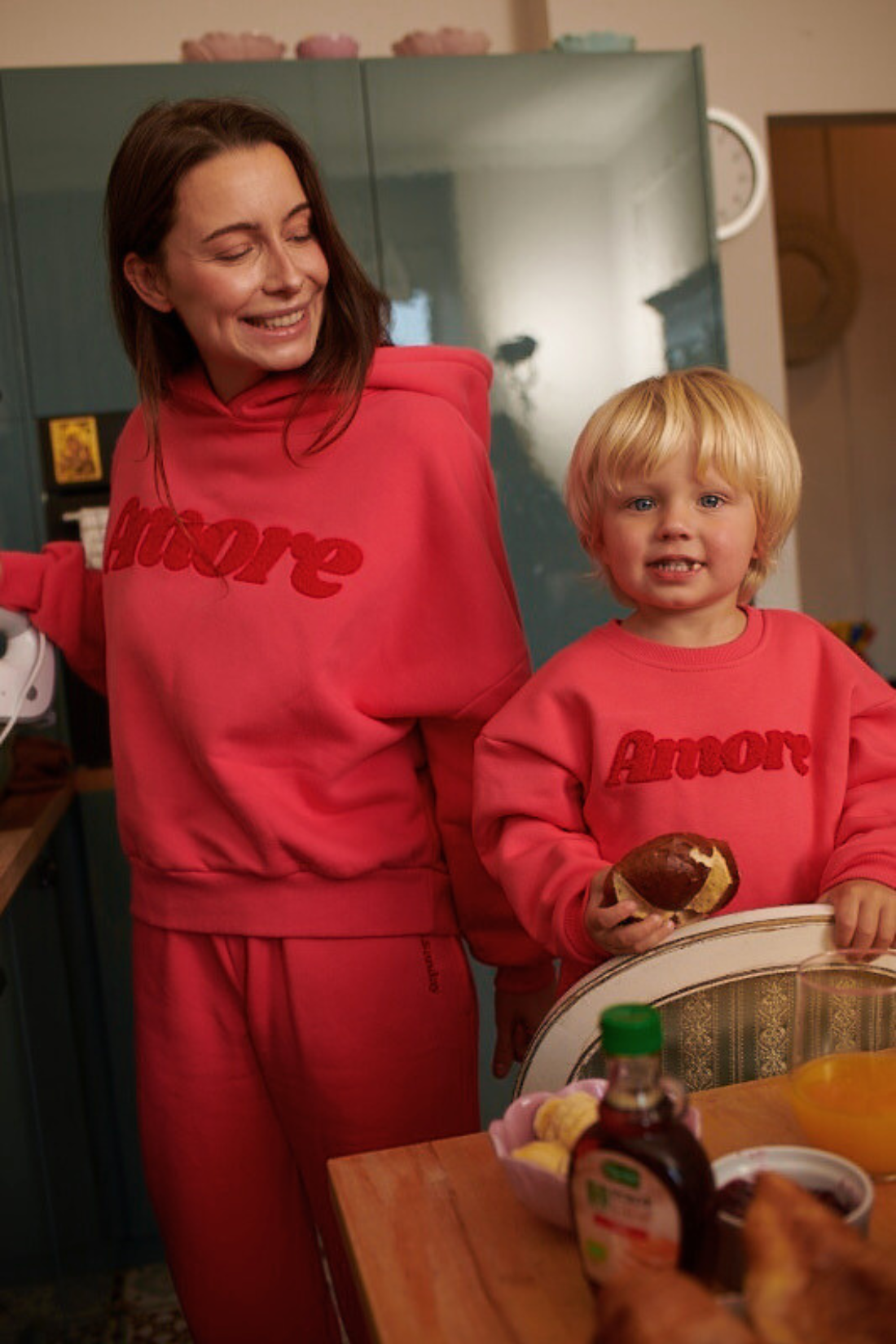 AMORE RED MINI SWEATSHIRT