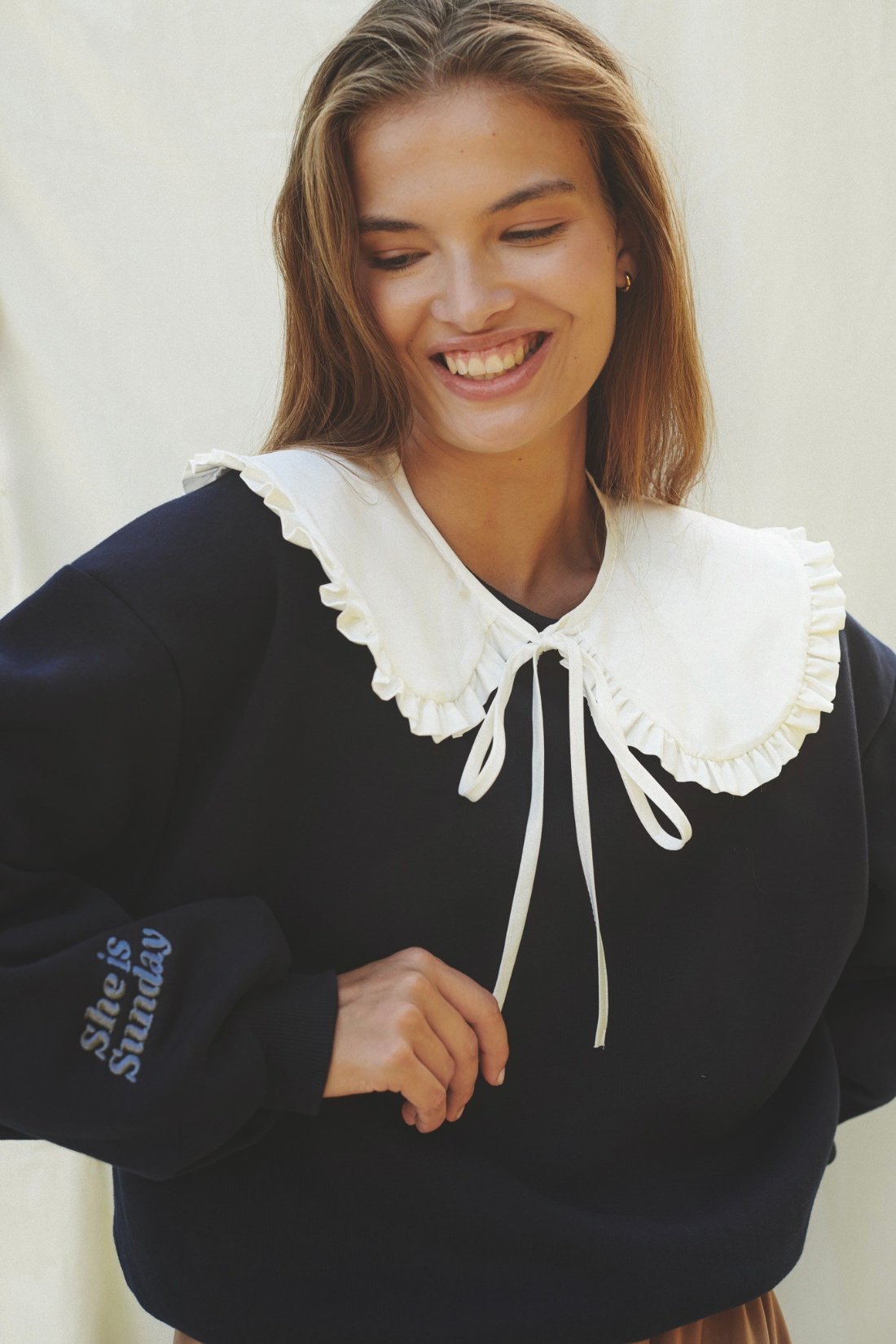 BLUZA COLLETTO GRANATOWA