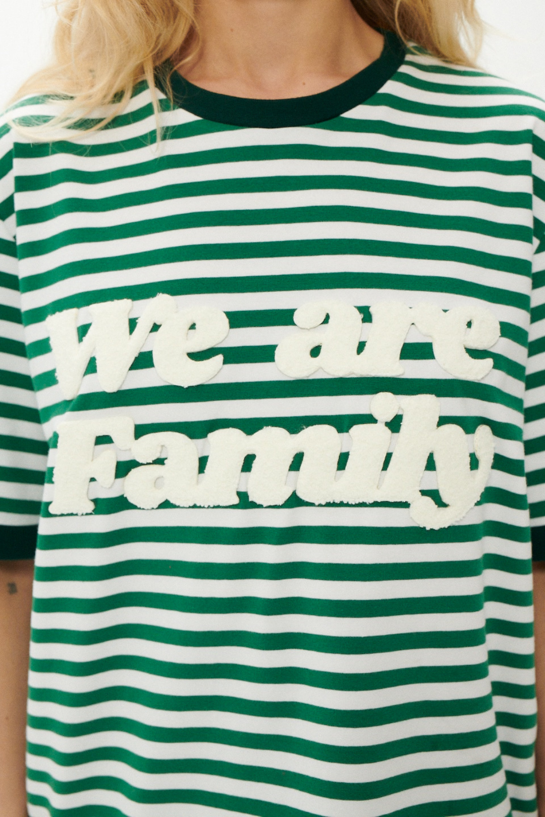 We Are Family Striped T-Shirt