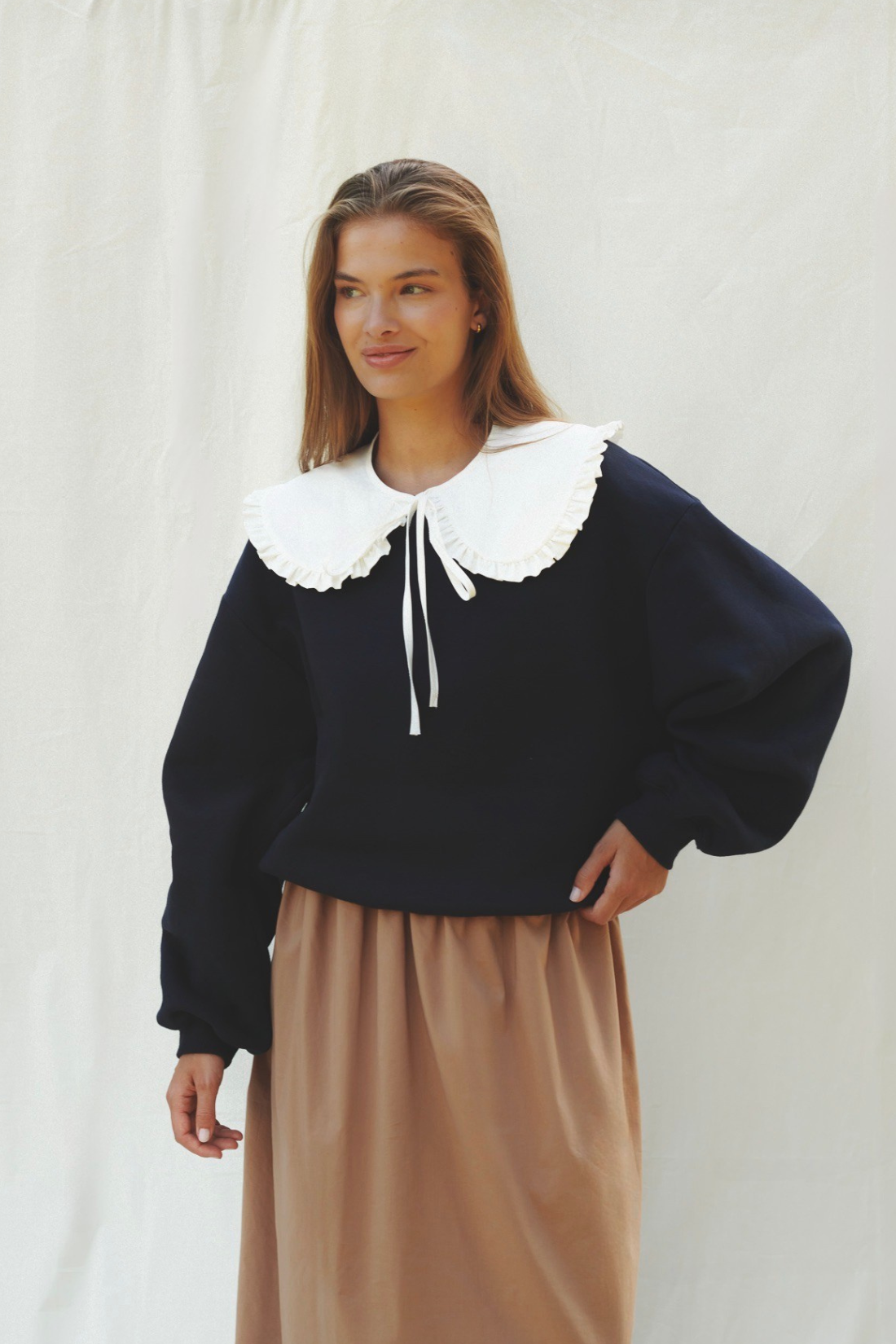 BLUZA COLLETTO GRANATOWA