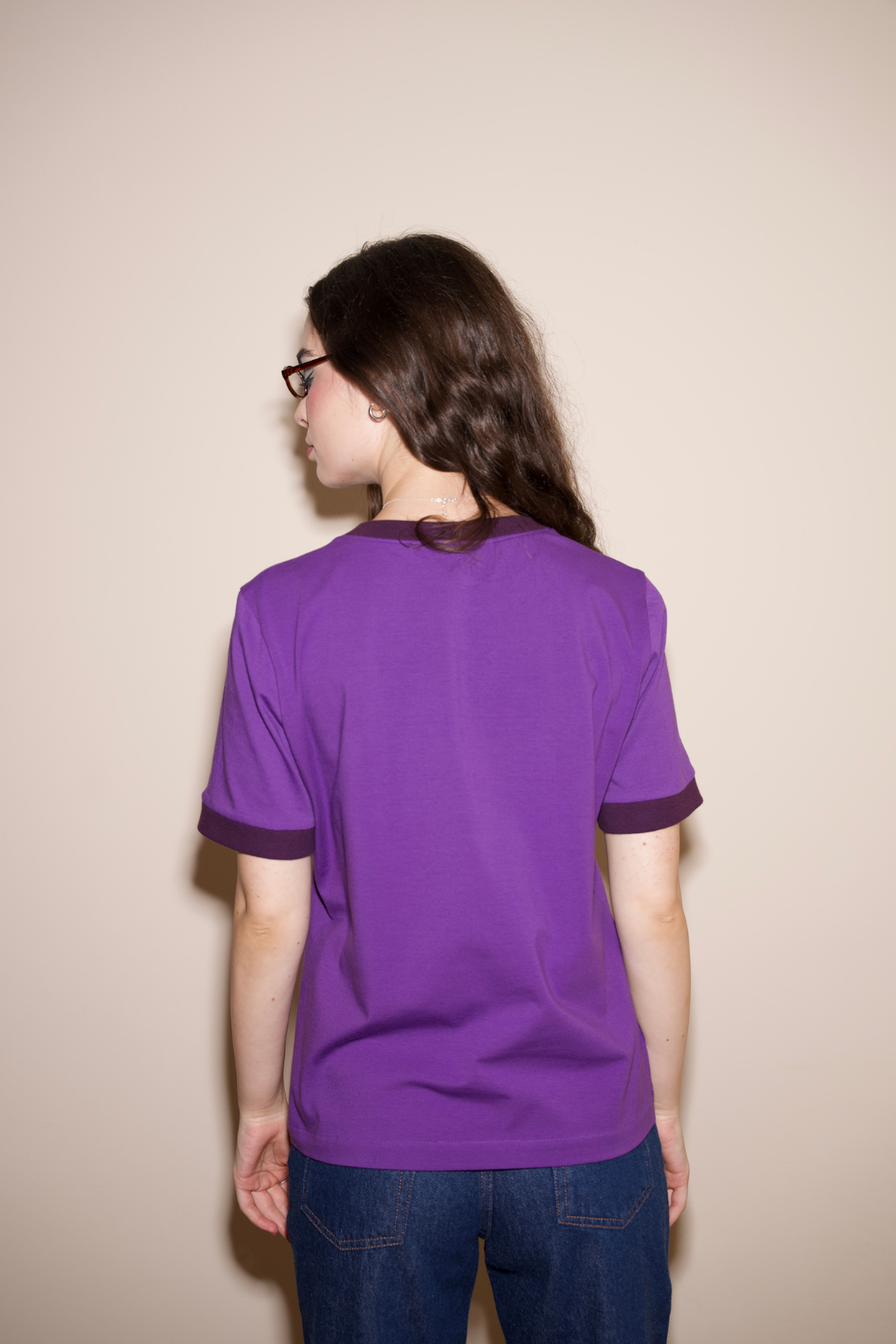 T-SHIRT BASIC SIS FIOLETOWY