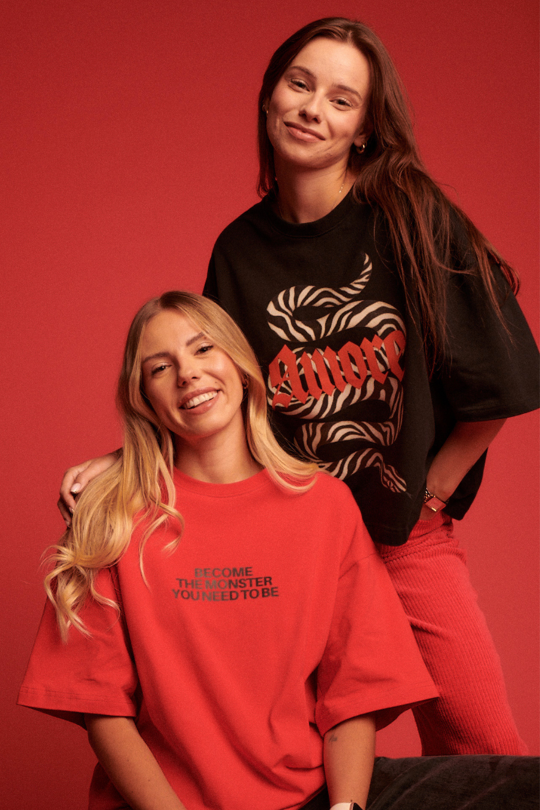 T-SHIRT AMORE SAUVAGE CZARNY