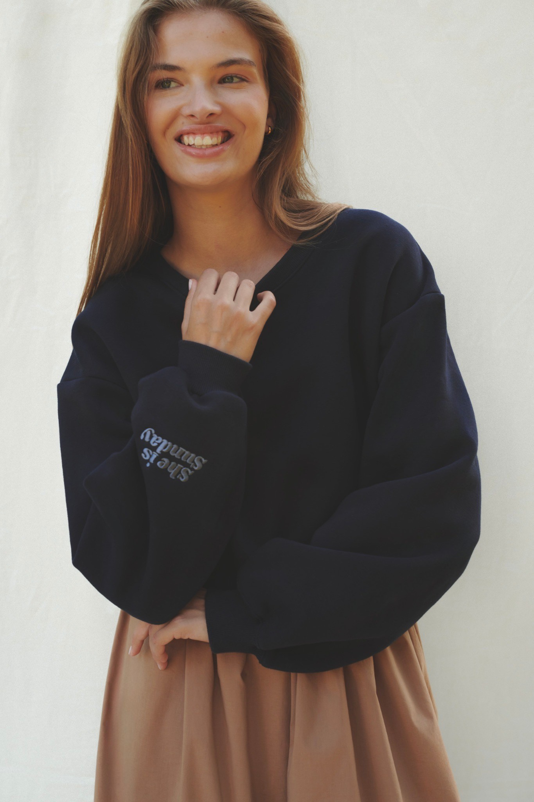 BLUZA COLLETTO GRANATOWA