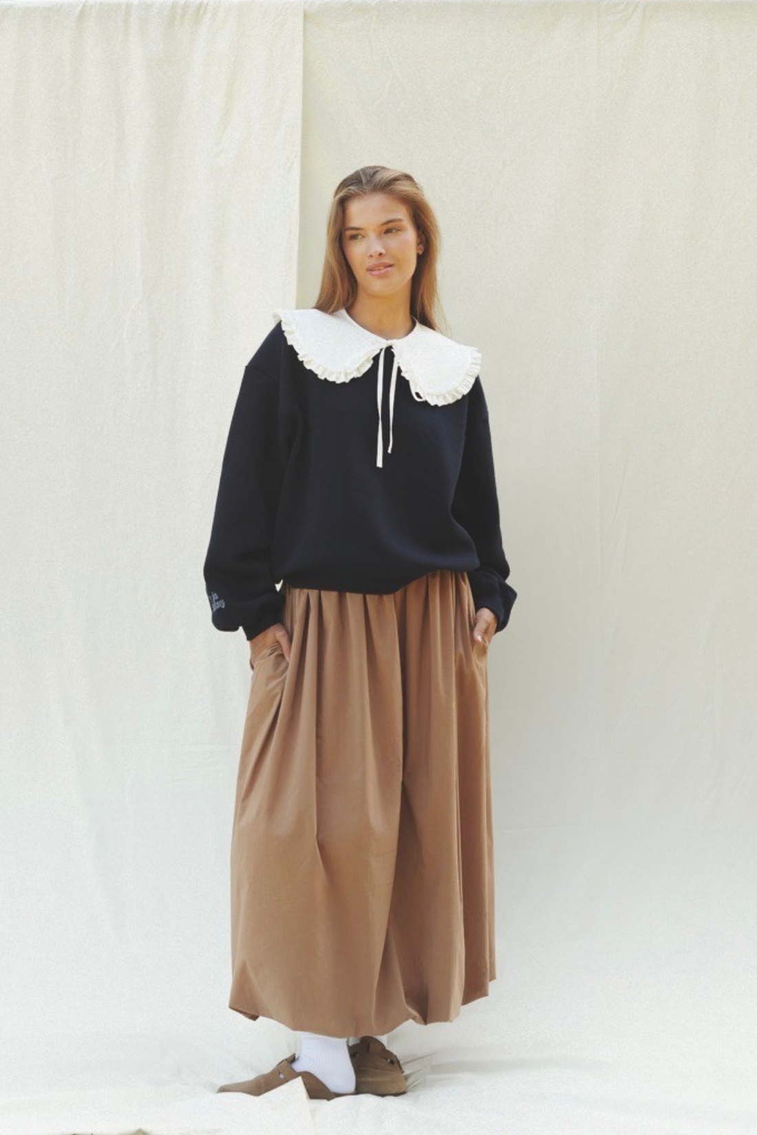 BLUZA COLLETTO GRANATOWA