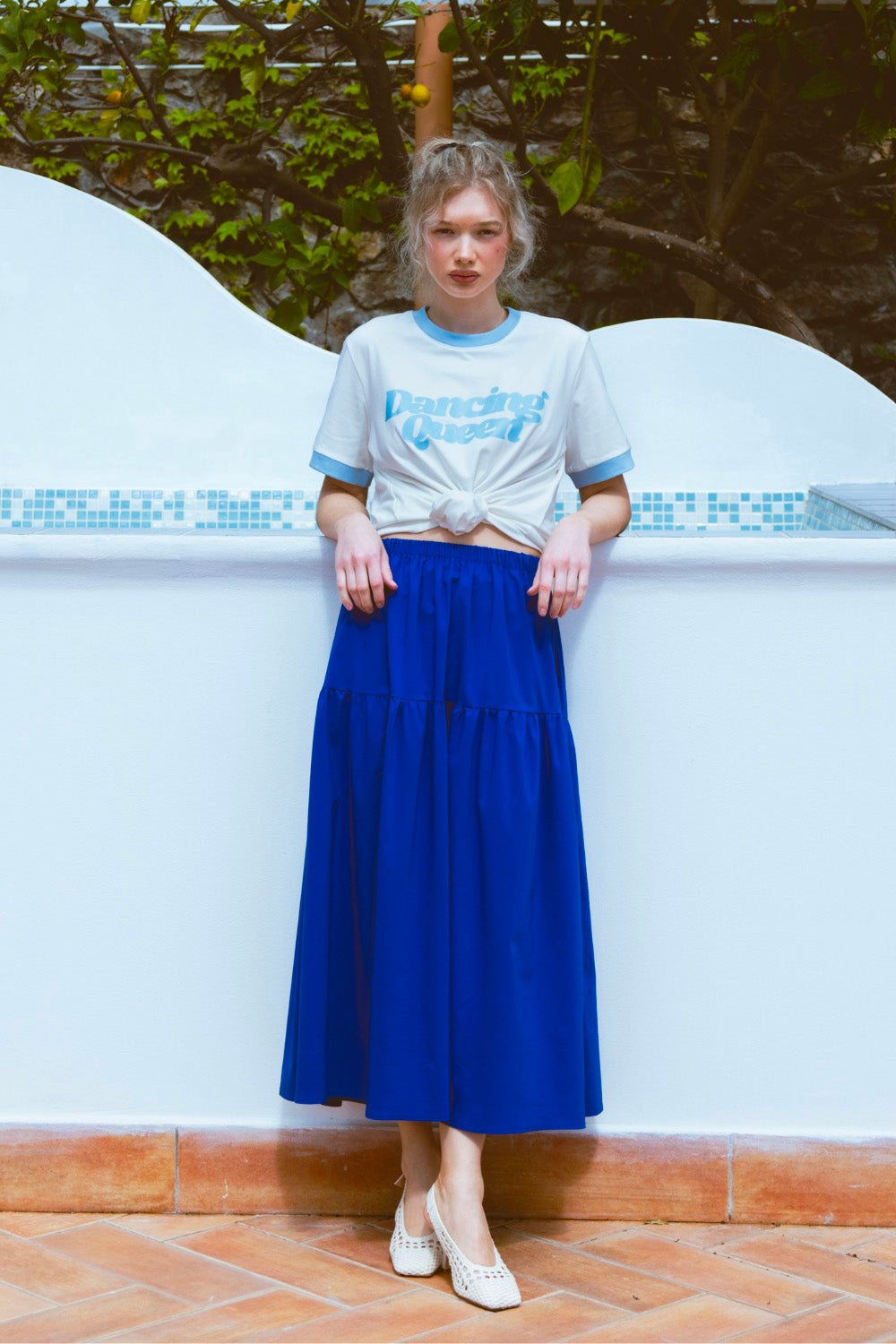 T-SHIRT QUEEN BIAŁY