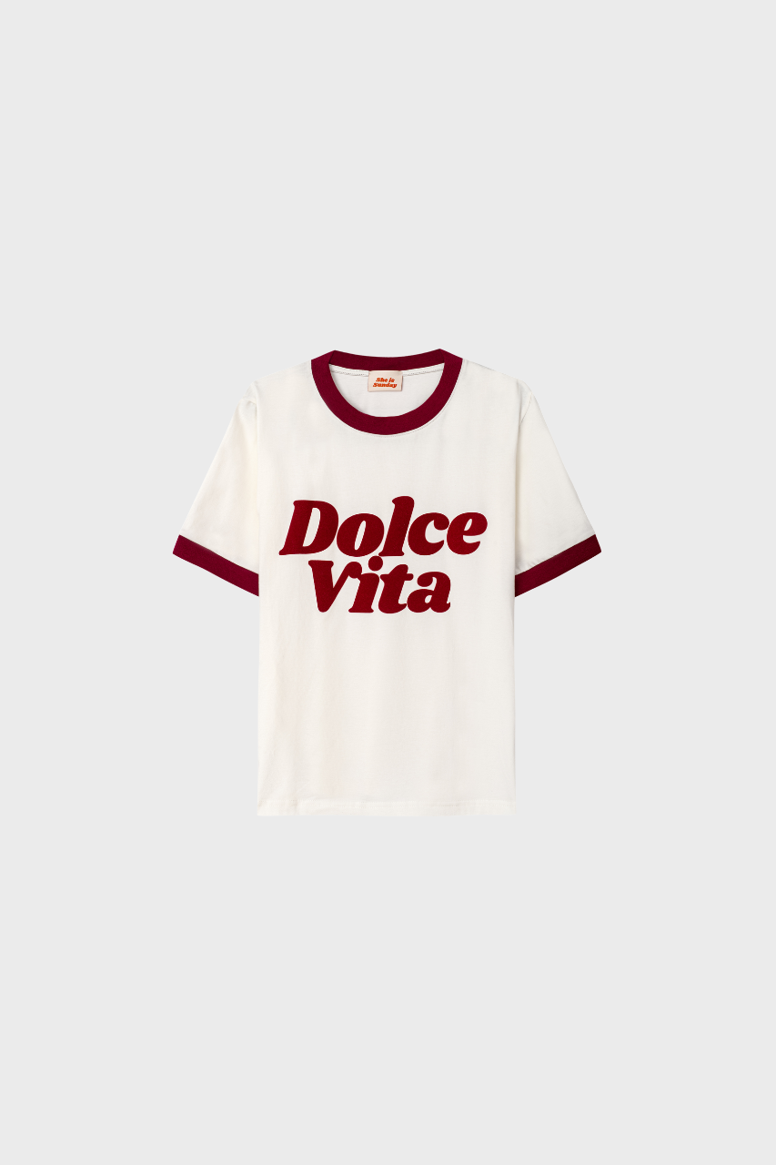 T-SHIRT DOLCE VITA BIAŁY