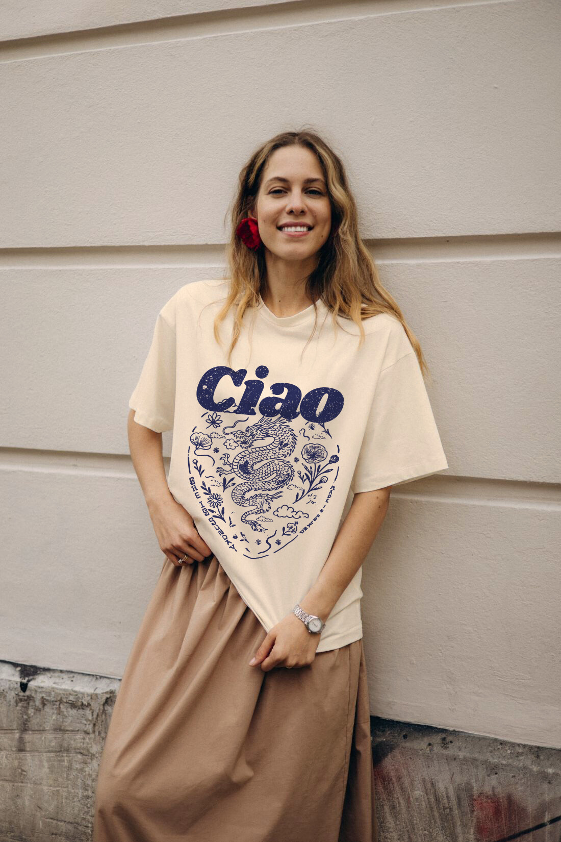 T-SHIRT DRAGON OVERSIZE