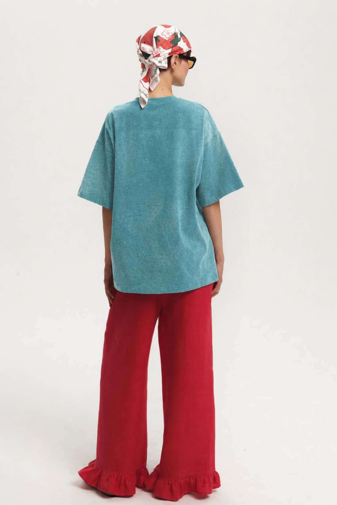 ESPERANZA RASPBERRY LINEN PANTS